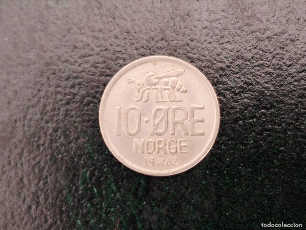 Monedas antiguas de Europa: MONEDA NORUEGA 10 ORE 1962 M_3