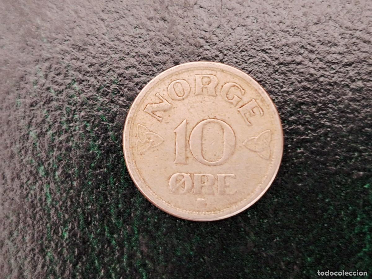 Monedas antiguas de Europa: MONEDA NORUEGA 10 ORE 1955 M_3