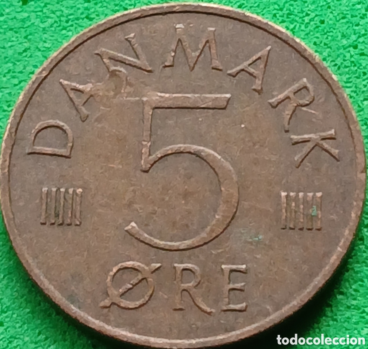 Monedas antiguas de Europa: Dinamarca 5 ore 1975 km#859