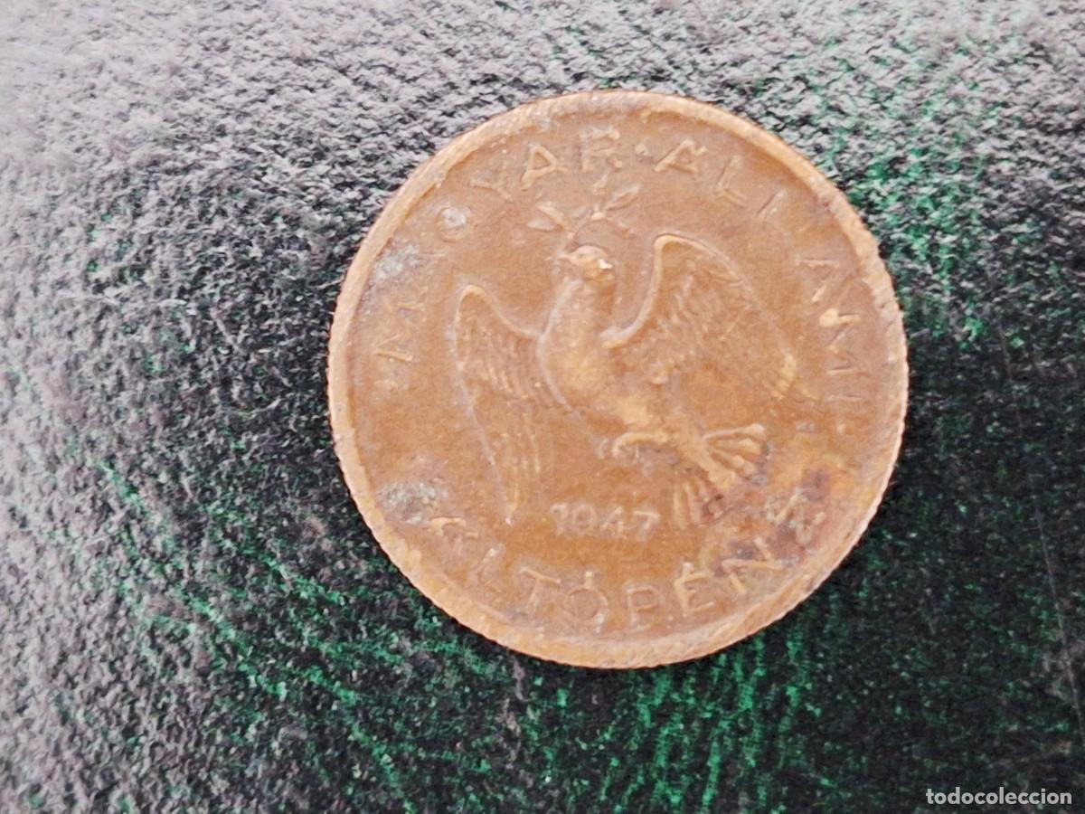 Monedas antiguas de Europa: MONEDA HUNGRIA 10 FILLER 1947 M_3