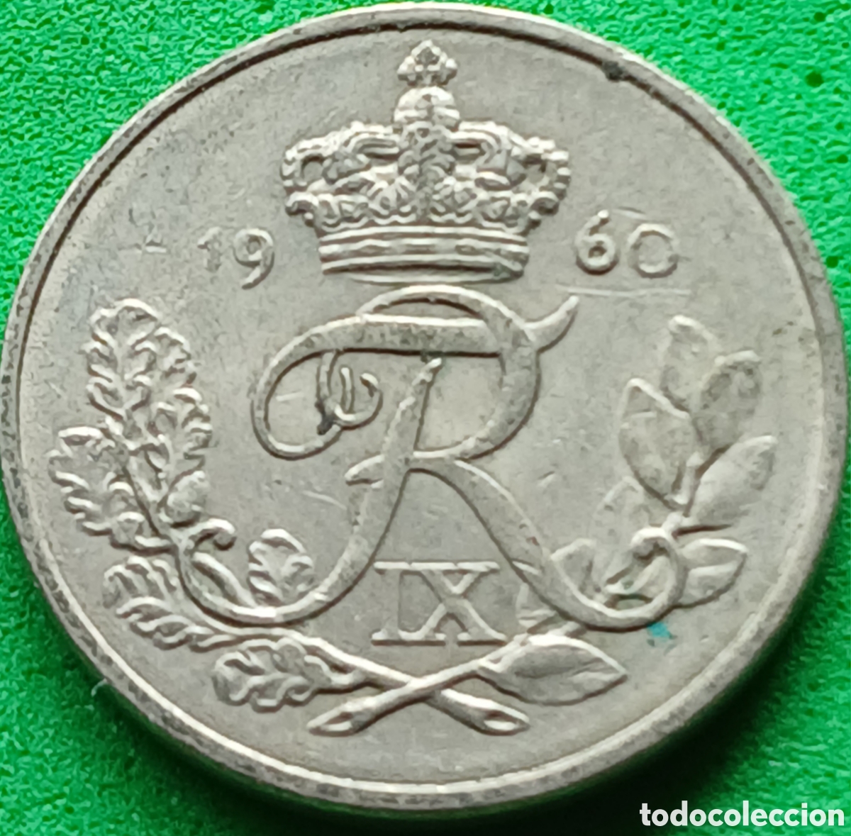 Monedas antiguas de Europa: Dinamarca 10 ore 1960 km#841