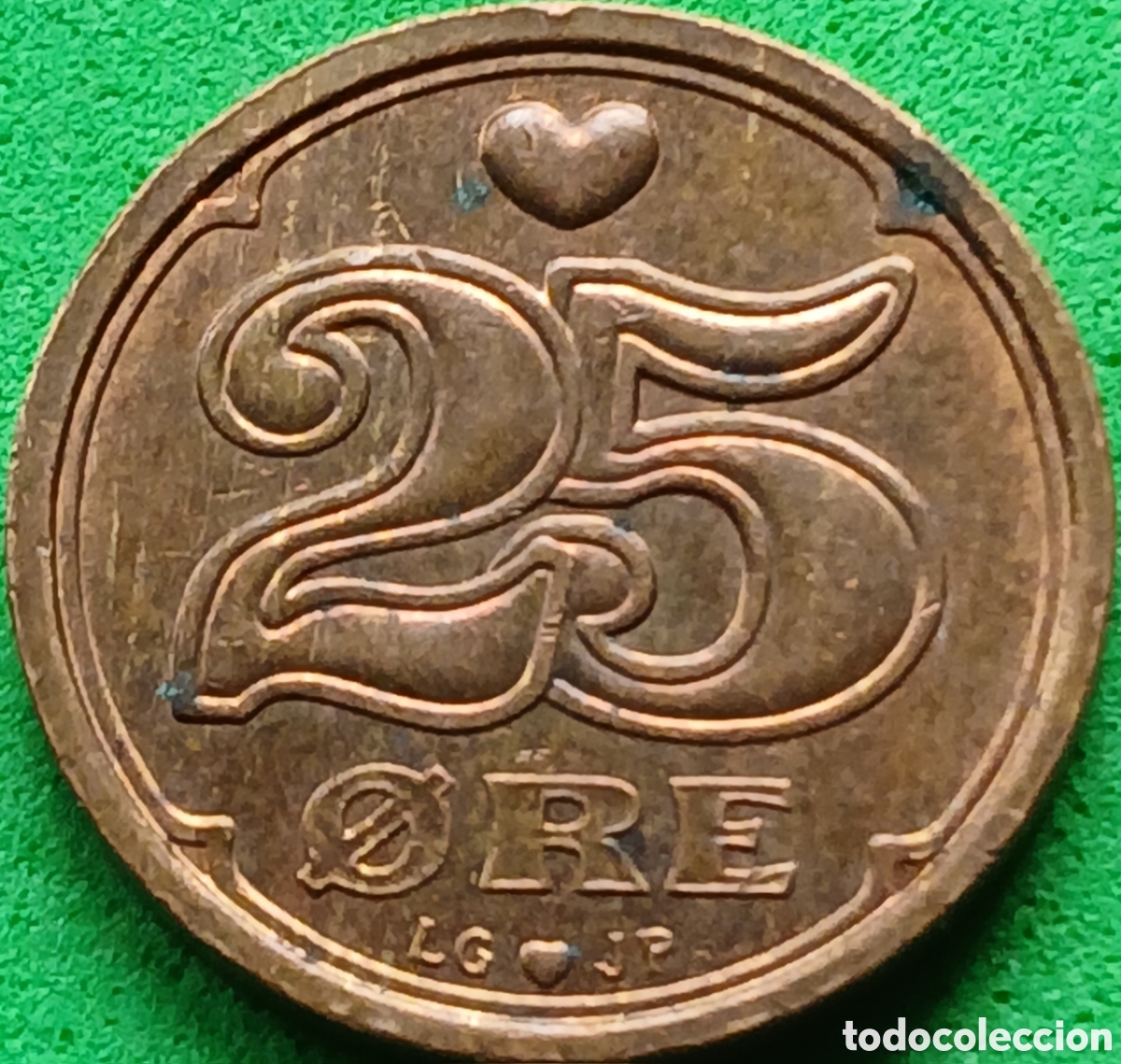 Monedas antiguas de Europa: Dinamarca 25 ore 1996 km#868