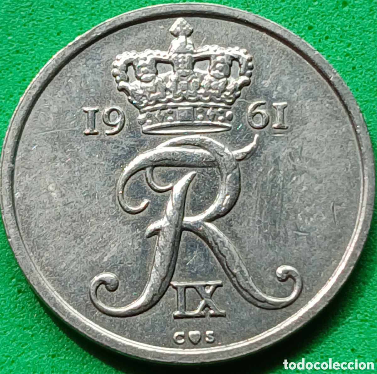 Monedas antiguas de Europa: Dinamarca 25 ore 1961 km#850