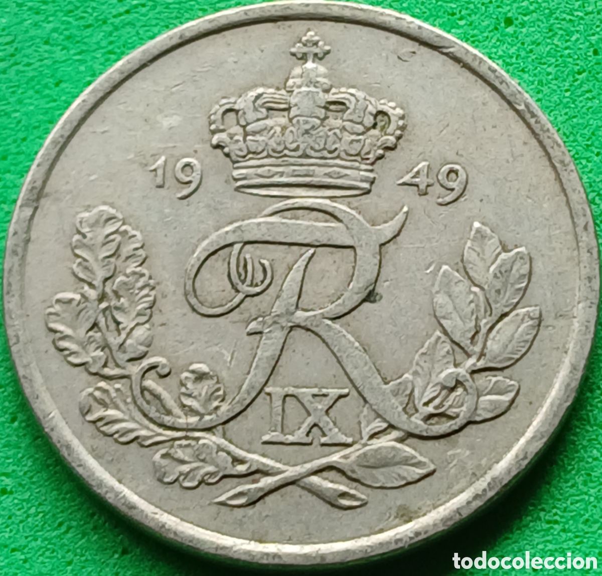 Monedas antiguas de Europa: Dinamarca 25 ore 1949 km#842