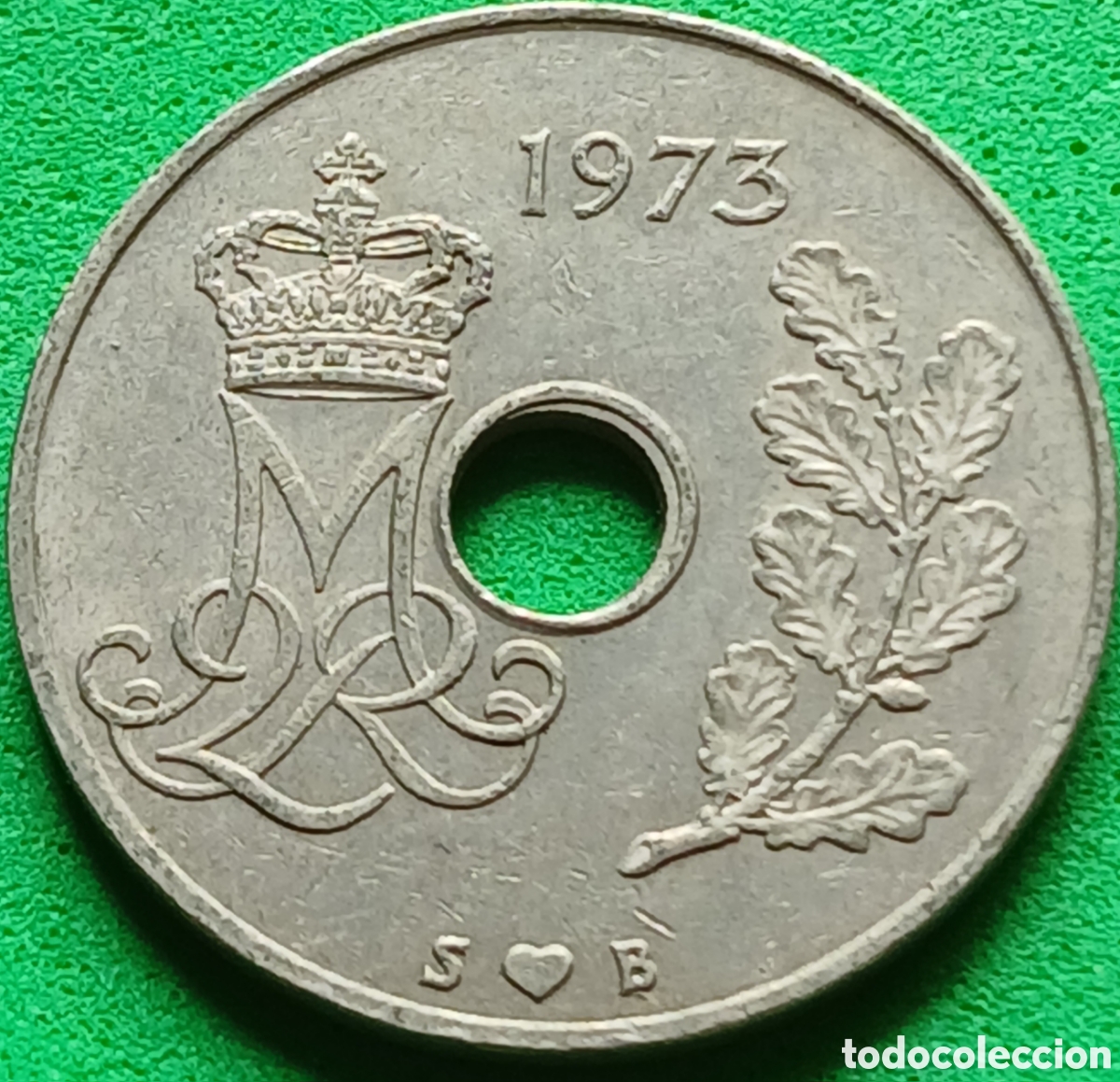 Monedas antiguas de Europa: Dinamarca 25 ore 1973 km#861