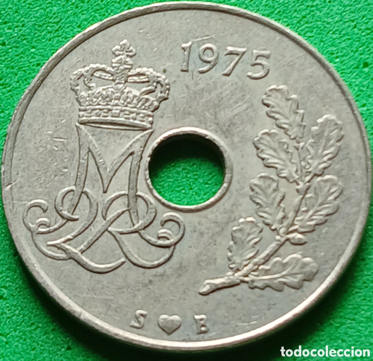 Monedas antiguas de Europa: Dinamarca 25 ore 1975 km#861