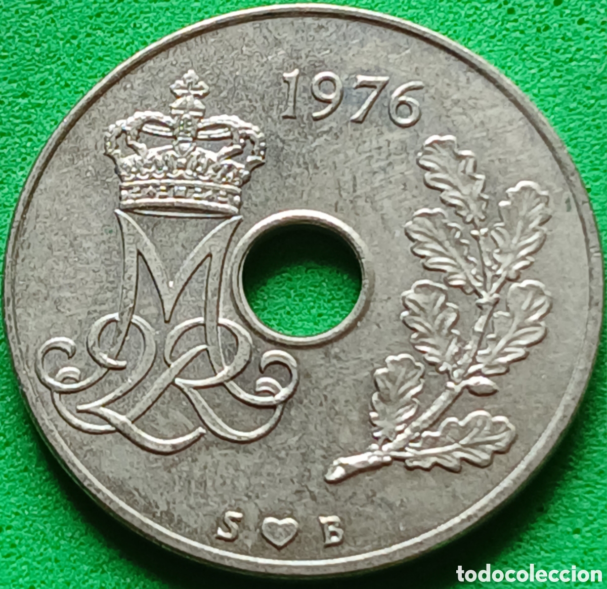 Monedas antiguas de Europa: Dinamarca 25 ore 1976 km#861