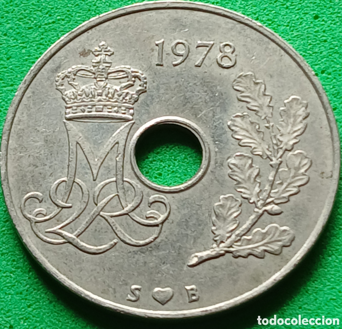 Monedas antiguas de Europa: Dinamarca 25 ore 1978 km#861