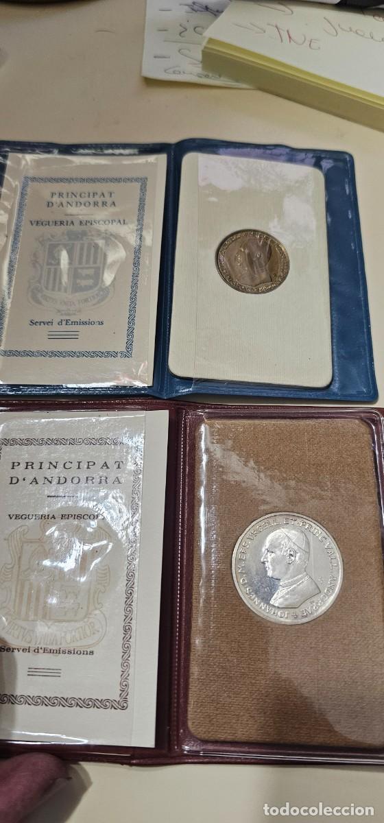 Monedas antiguas de Europa: Monedas de Andorra Joan 1980 1983 en cartera
