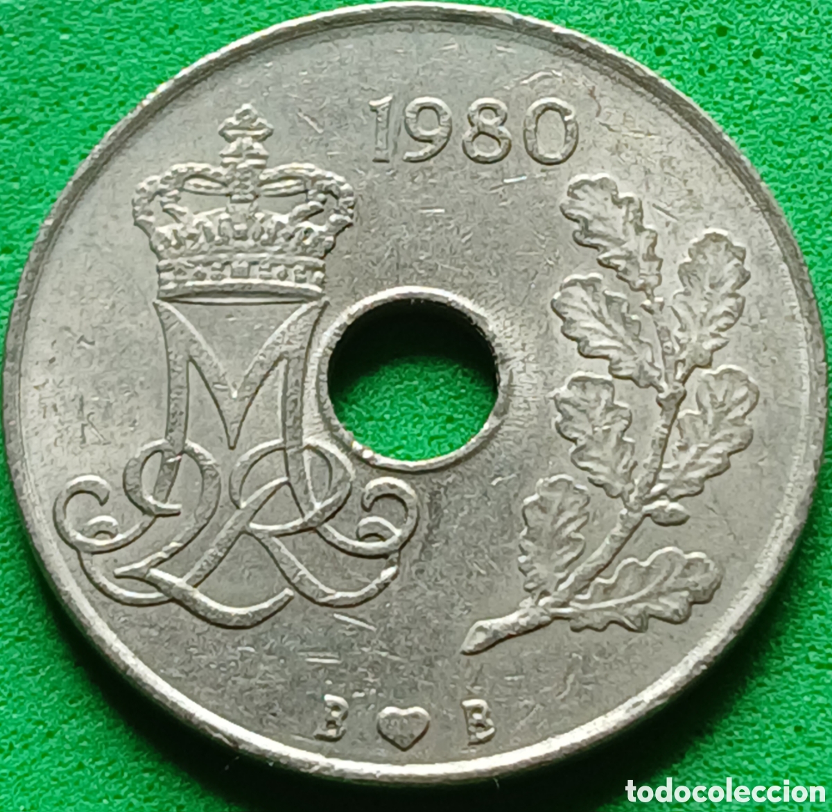 Monedas antiguas de Europa: Dinamarca 25 ore 1980 km#861