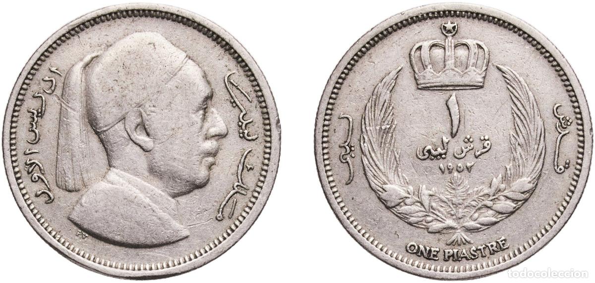 Monedas antiguas de Europa: Libya Kingdom 1952 1 Qirsh / Piastre - Idris I Copper-nickel Royal Mint (Tower Hill) (10200000) 3.6