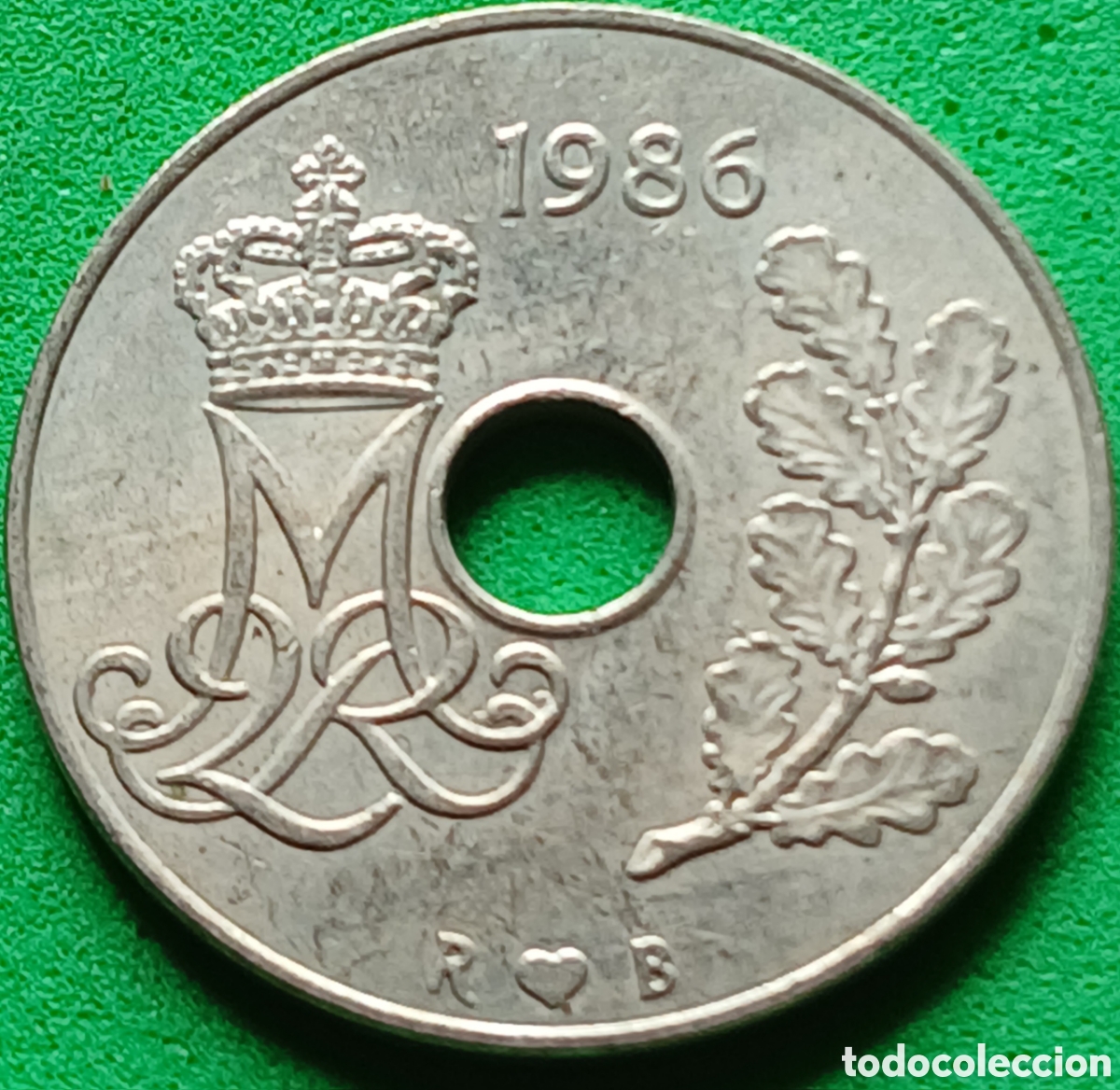 Monedas antiguas de Europa: Dinamarca 25 ore 1986 km#861