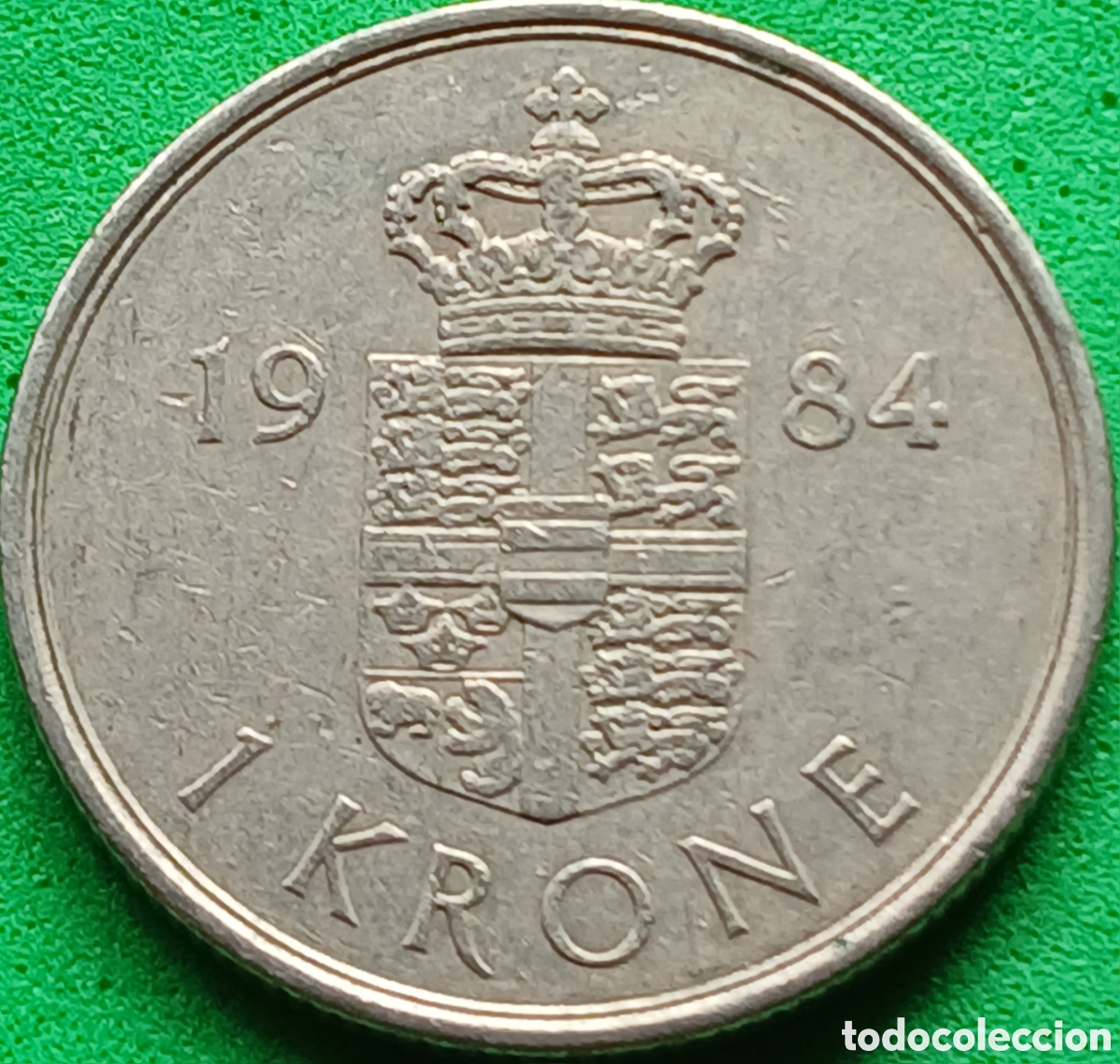 Monedas antiguas de Europa: Dinamarca 1 corona 1984 km#862