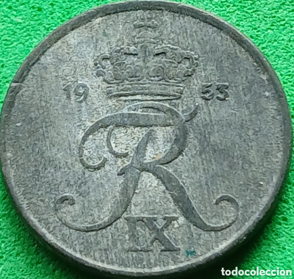 Monedas antiguas de Europa: Dinamarca 1 ore 1953 km#839