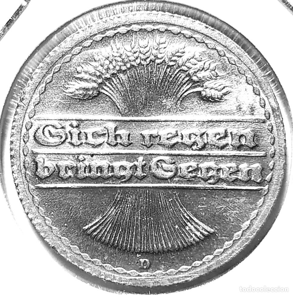 Monedas antiguas de Europa: ALEMANIA (1919-1925) - 50 PFENNIG 1920 D - REPUBLICA DE WEIMAR (MARCO) - A - 1,60 GR. ALUMINIO