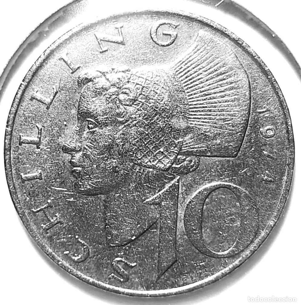 Monedas antiguas de Europa: AUSTRIA (1946-2001) - 10 SCHILLING 1974 - A - 6,20 GR. CUPRONIQUEL - DIAMETRO 25,80 mm - KM#2918