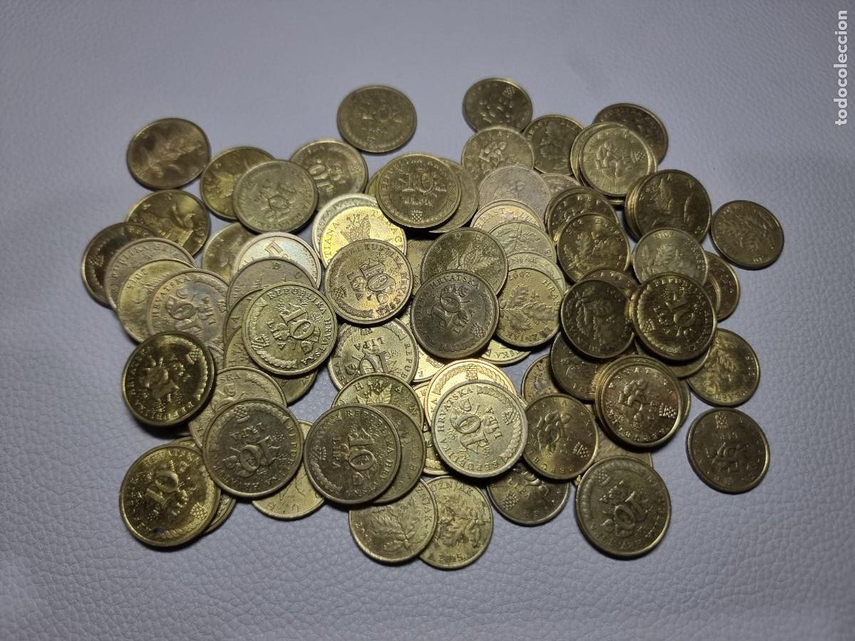 Monedas antiguas de Europa: LOTE 85 MONEDAS DE 5 Y 10 LIPAS CROACIA