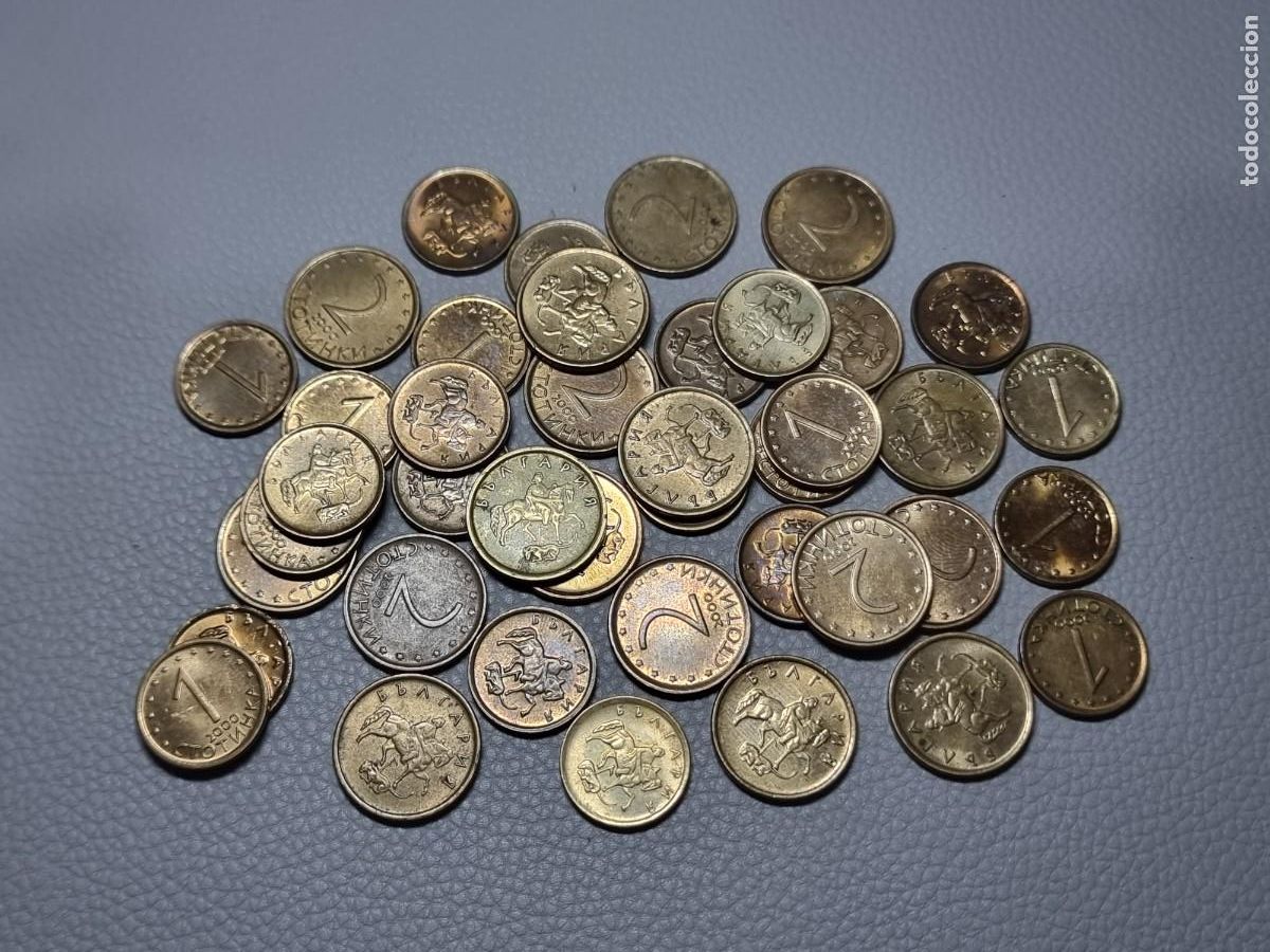 Monedas antiguas de Europa: LOTE 40 MONEDAS DE 1 Y 2 STOTINKI BULGARIA