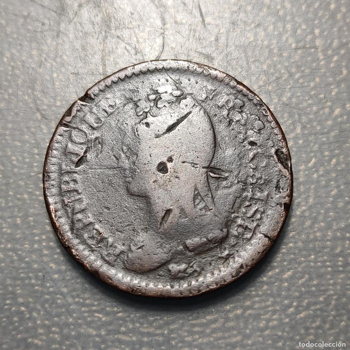 Monedas antiguas de Europa: ERROR FRANCIA FRANCE 1 DECIME L'AN 5 A ACU&Ntilde;ADO SOBRE 2 DECIMES ERROR