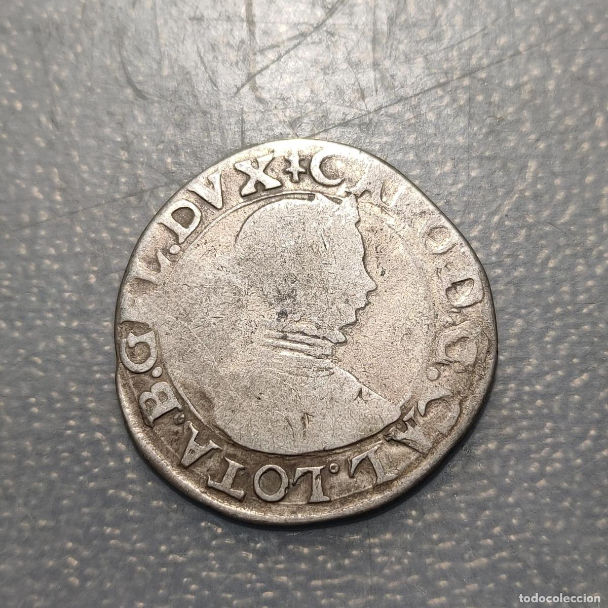 Monedas antiguas de Europa: FRANCIA FRANCE LORENA LORRAINE CHARLES III TESTON (1574-1580)