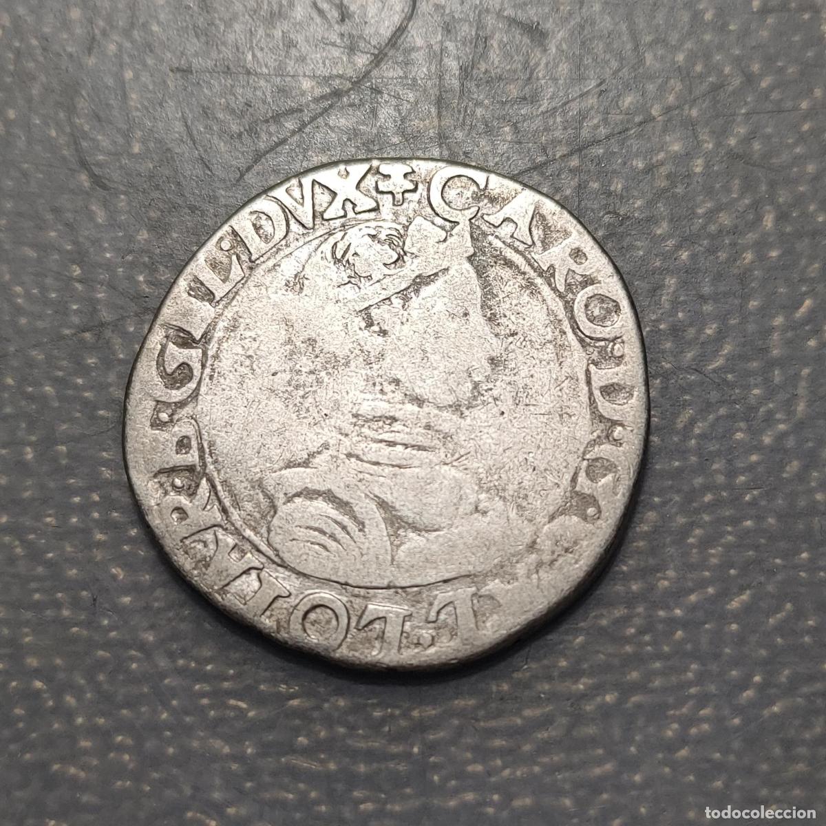 Monedas antiguas de Europa: FRANCIA FRANCE LORENA LORRAINE CHARLES III TESTON (1574-1580)