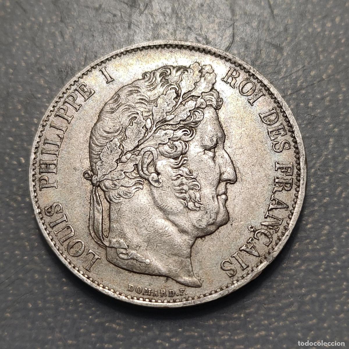 Monedas antiguas de Europa: FRANCIA FRANCE LOUIS PHILIPPE I 5 FRANCOS 5 FRANCS 1844 W LILLE MBC+/EBC-