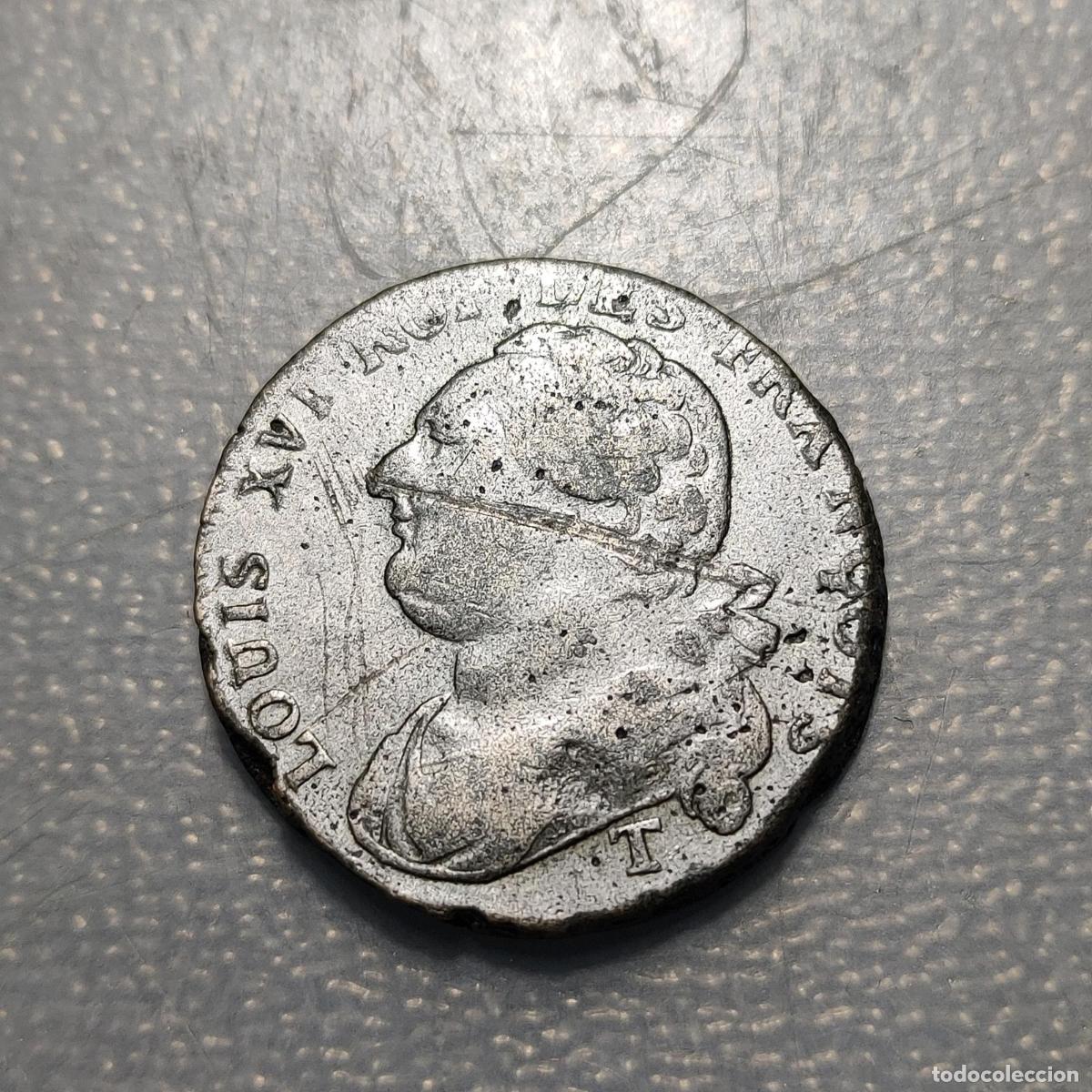 Monedas antiguas de Europa: FRANCIA FRANCE LOUIS XVI 12 DENIERS 1794 T NANTES