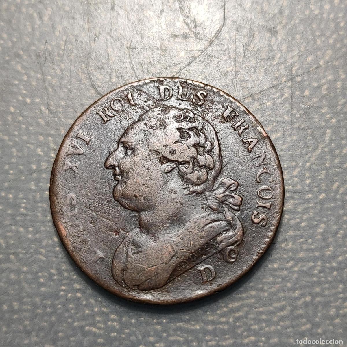 Monedas antiguas de Europa: FRANCIA FRANCE LOUIS XVI 12 DENIERS 1794 D LYON