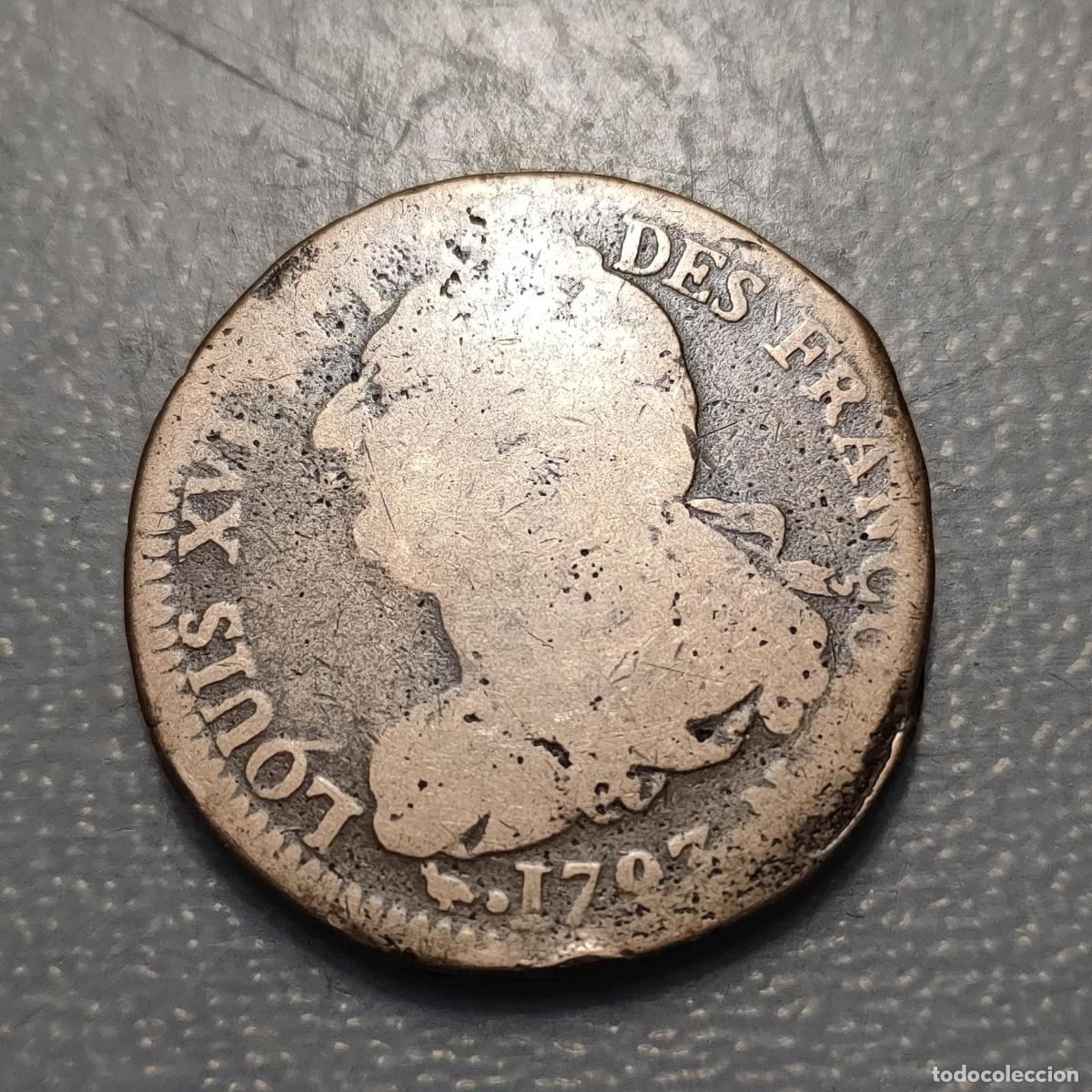 Monedas antiguas de Europa: FRANCIA FRANCE LOUIS XVI 2 SOLS 1793 N MONTPELLIER ESCASA