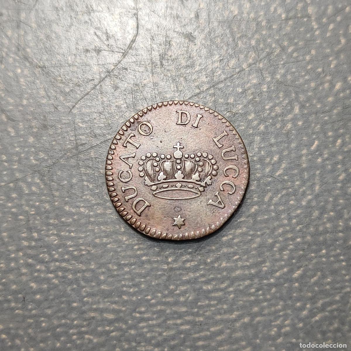 Monedas antiguas de Europa: ITALIA LUCCA CARLO LUDOVICO CARLOS LUIS BORBON MEZZO SOLDO 1826 EBC-/EBC