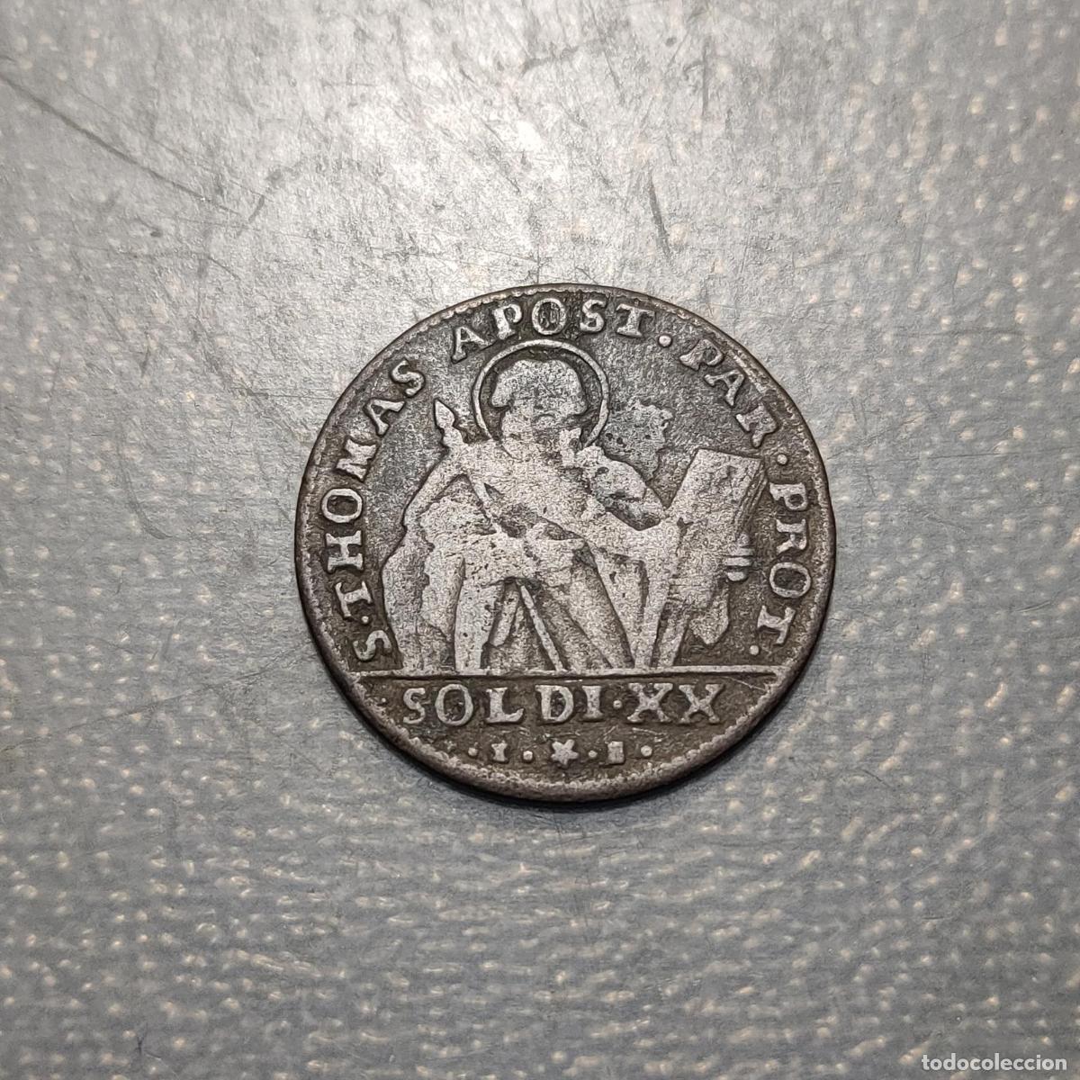 Monedas antiguas de Europa: ITALIA PARMA FERDINANDO I BORBON INFANTE DE ESPA&Ntilde;A 20 SOLDI 1795