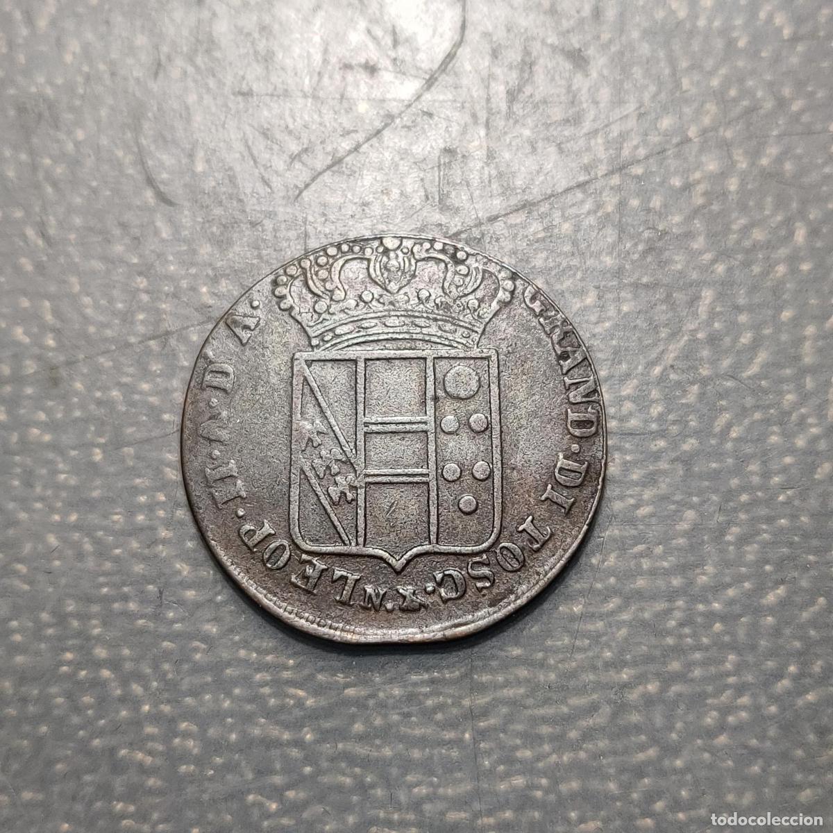 Monedas antiguas de Europa: ITALIA TOSCANA 5 QUATTRINI 1830 MBC/MBC+