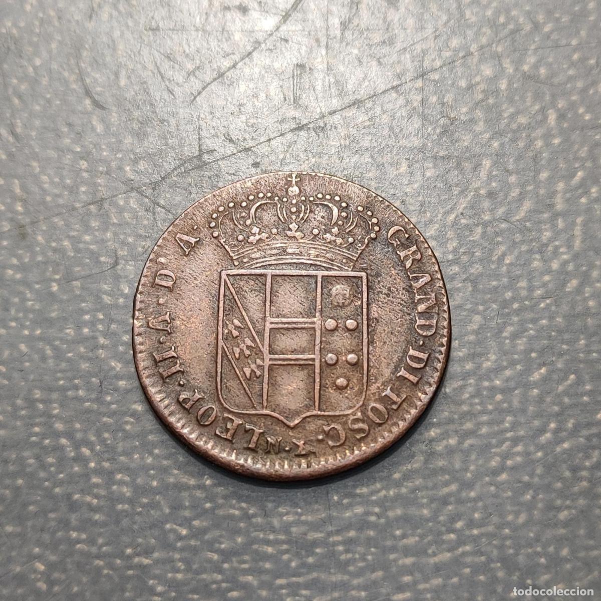 Monedas antiguas de Europa: ITALIA TOSCANA LEOPOLDO II 5 QUATTRINI 1830 MBC