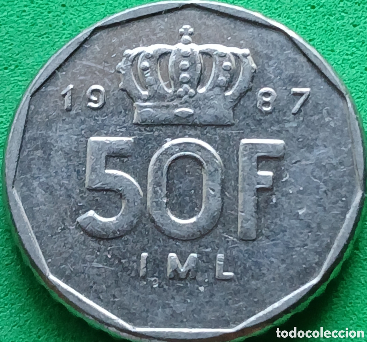 Monedas antiguas de Europa: Luxemburgo 50 francos 1987 km#62