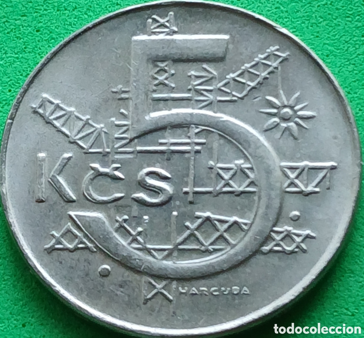 Monedas antiguas de Europa: Checoslovaquia 5 coronas 1991 km#152