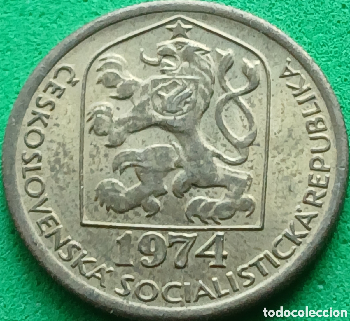Monedas antiguas de Europa: Checoslovaquia 20 hellers 1974 km#74