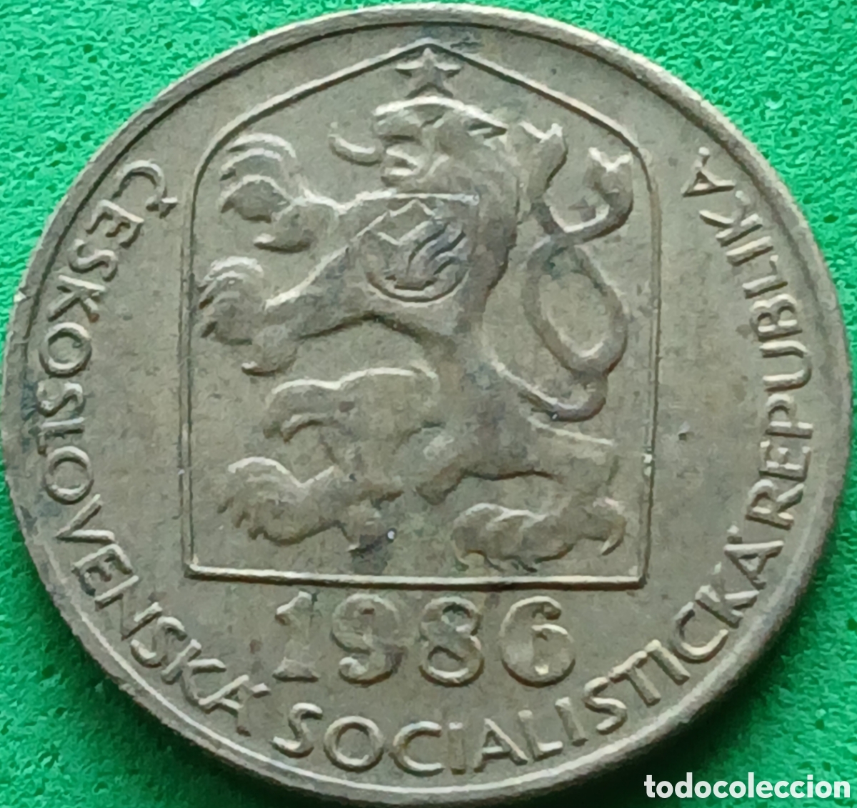 Monedas antiguas de Europa: Checoslovaquia 20 hellers 1986 km#74