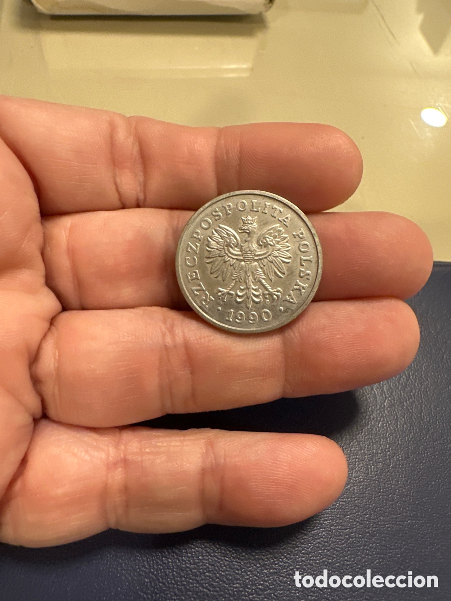 Monedas antiguas de Europa: Moneda de Polonia de 50 Zlotic a&ntilde;o 1990