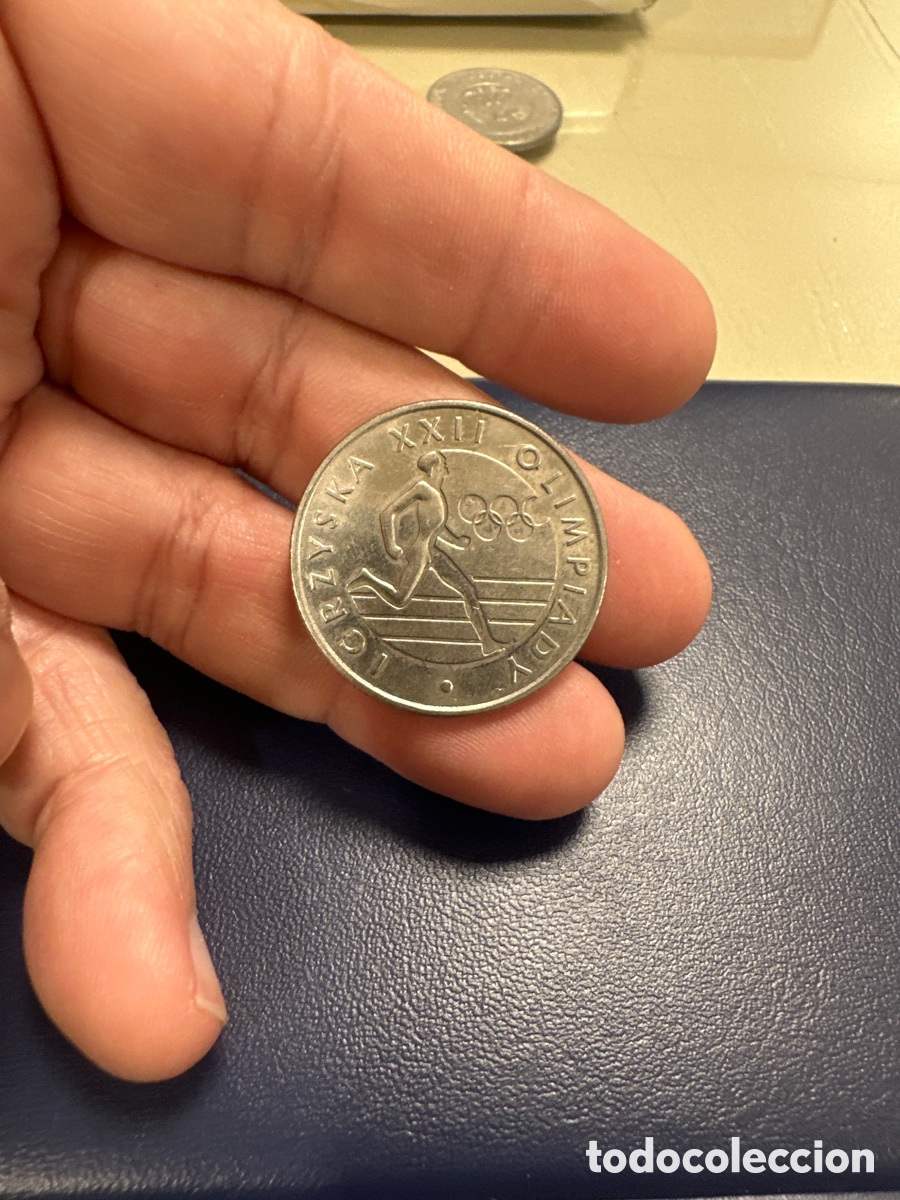 Monedas antiguas de Europa: Moneda de Polonia de 20 Zlotic a&ntilde;o 1980