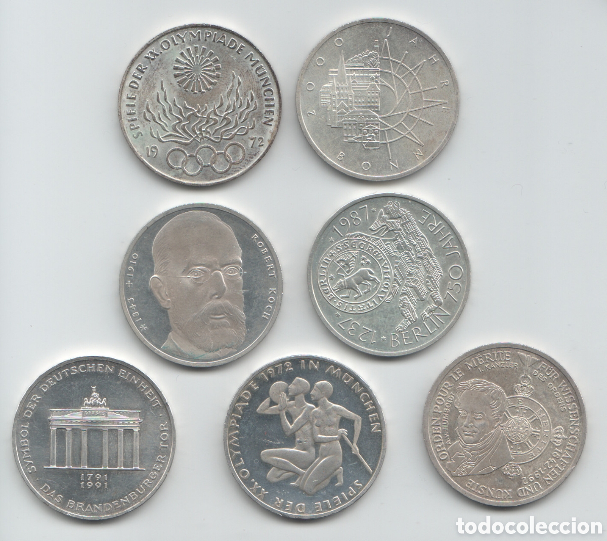 Monedas antiguas de Europa: 10 marcos Alemania plata 0.635