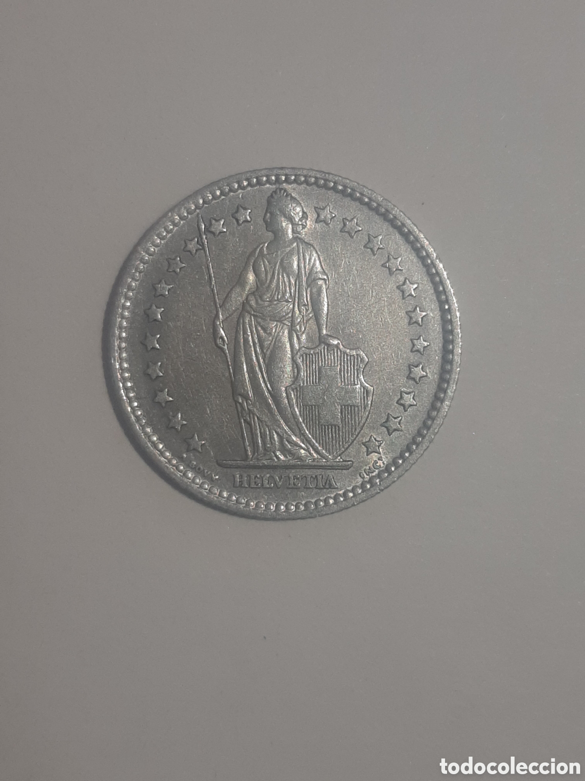 Monedas antiguas de Europa: SUIZA 2 FRANCOS 1957 B PLATA
