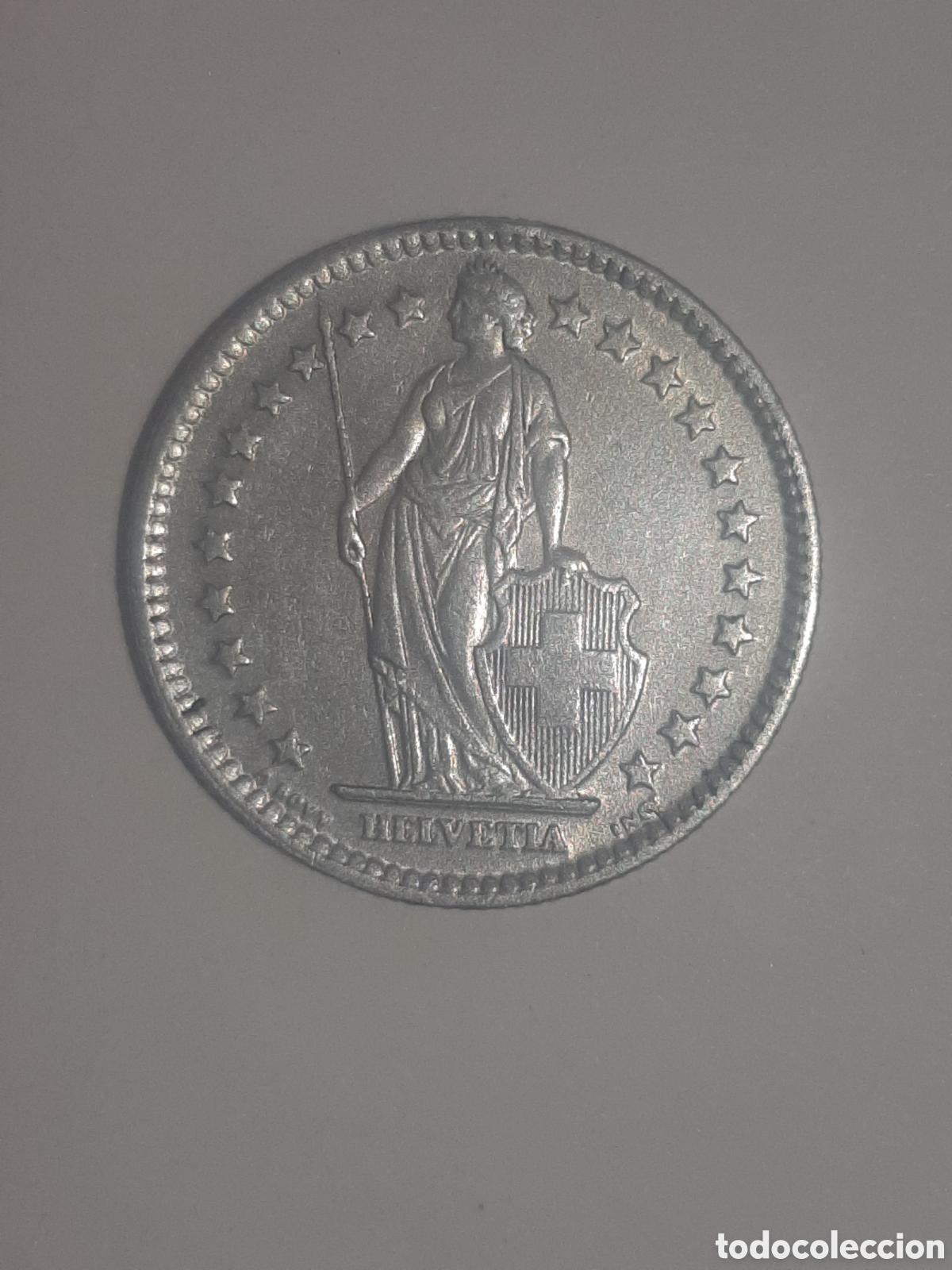 Monedas antiguas de Europa: SUIZA 2 FRANCOS 1959 B PLATA