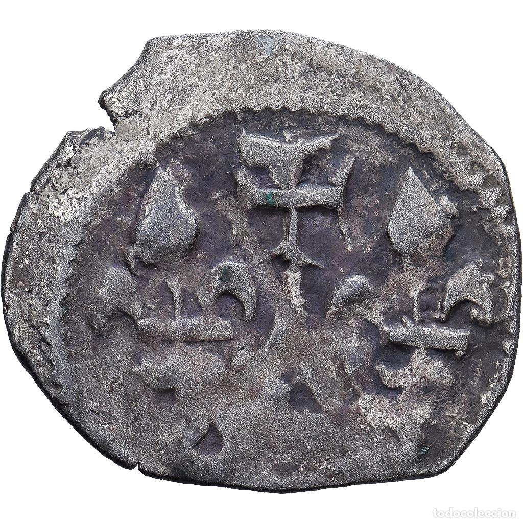 Monedas antiguas de Europa: [#139428] Francia, Philippe IV le Bel, Tournois simple, 1295-1303, Vell&oacute;n, BC+