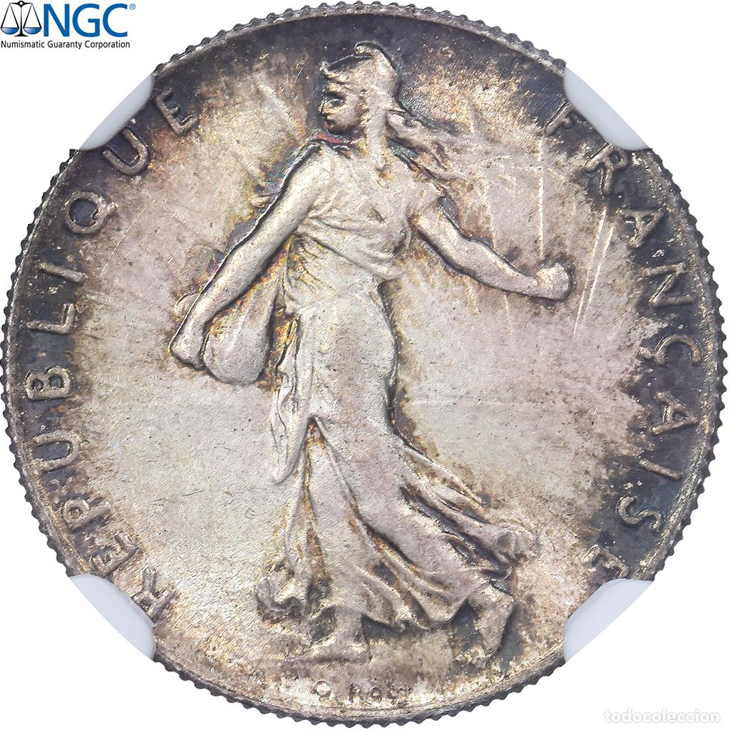 Monedas antiguas de Europa: [#981750] Francia, 50 Centimes, Semeuse, 1903, Paris, Plata, NGC, MS64, Gadoury:420