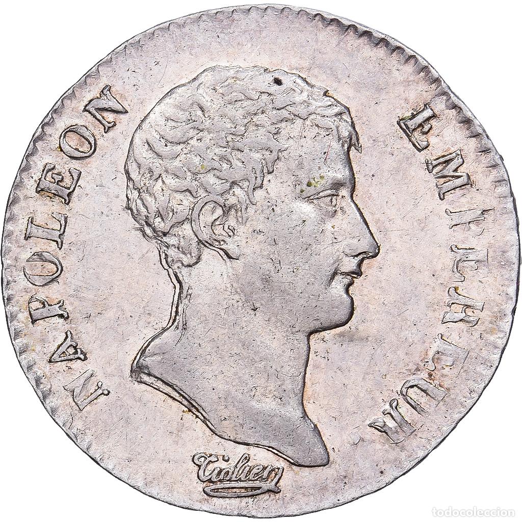 Monedas antiguas de Europa: [#981774] Francia, Napoleon I, Demi Franc, AN 13, Paris, Plata, EBC, Gadoury:395