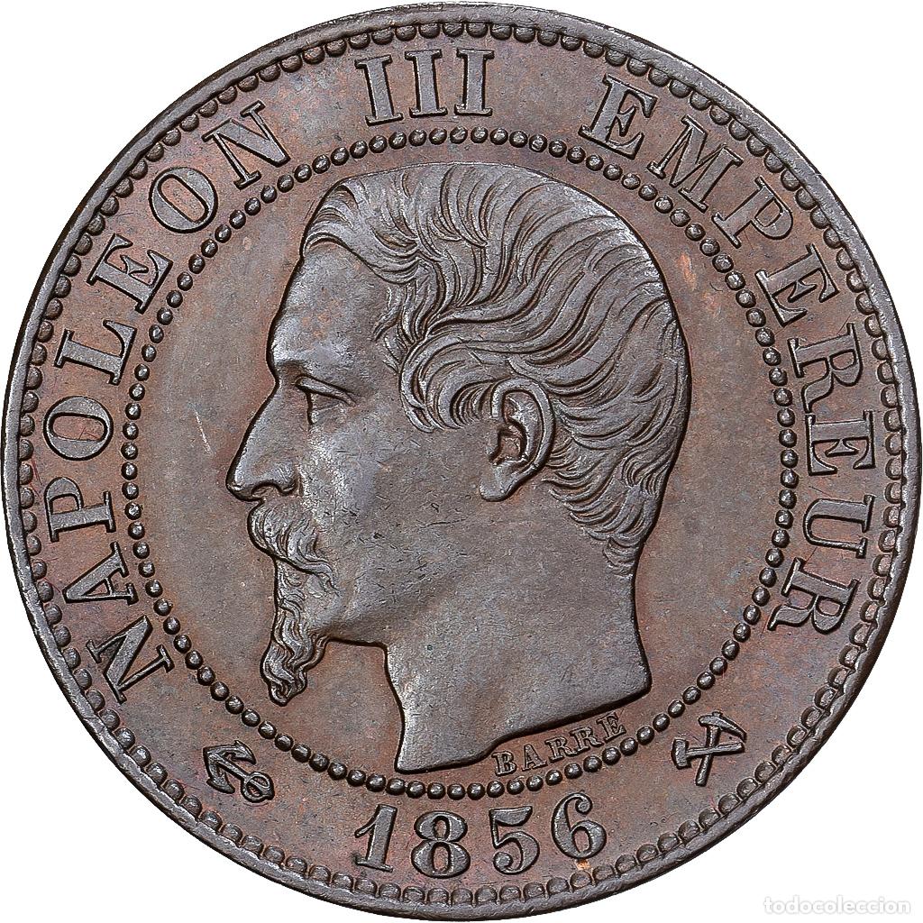 Monedas antiguas de Europa: [#981798] Francia, Napoleon III, 5 Centimes, 1856, Rouen, Bronce, EBC, Gadoury:152