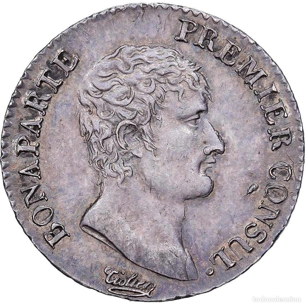 Monedas antiguas de Europa: [#981773] Francia, Bonaparte Premier Consul, Demi Franc, An 12, Paris, Plata, EBC