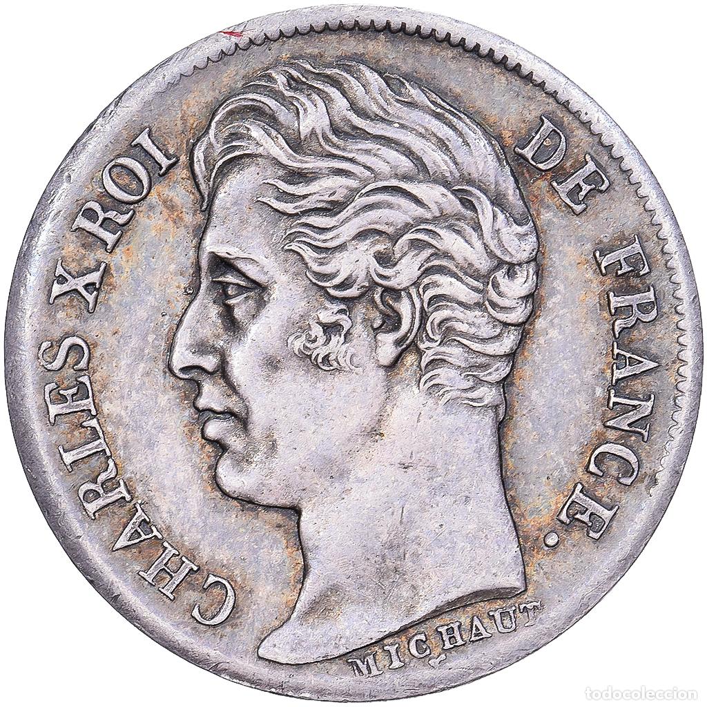 Monedas antiguas de Europa: [#981780] Francia, Charles X, 1/2 Franc, 1826, Paris, Plata, EBC, Gadoury:402