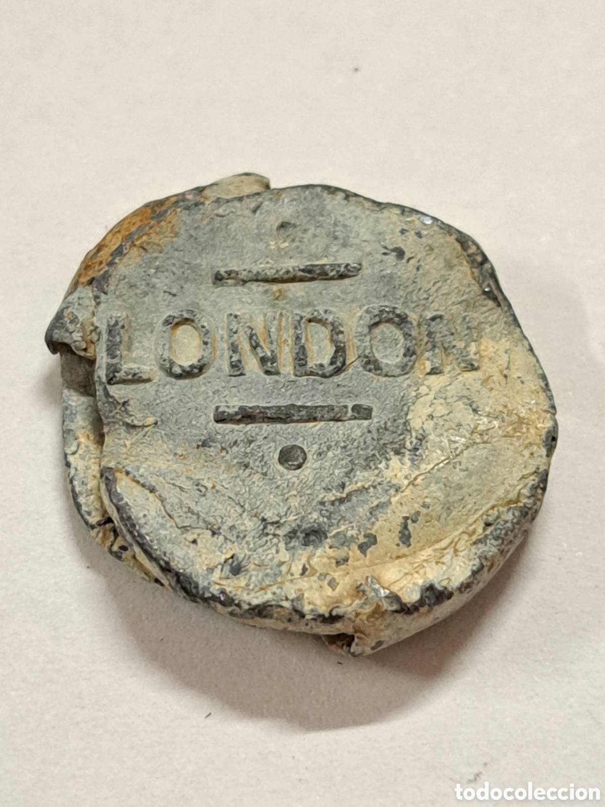 Monedas antiguas de Europa: Muy antiguo plomo de una empresa de londres