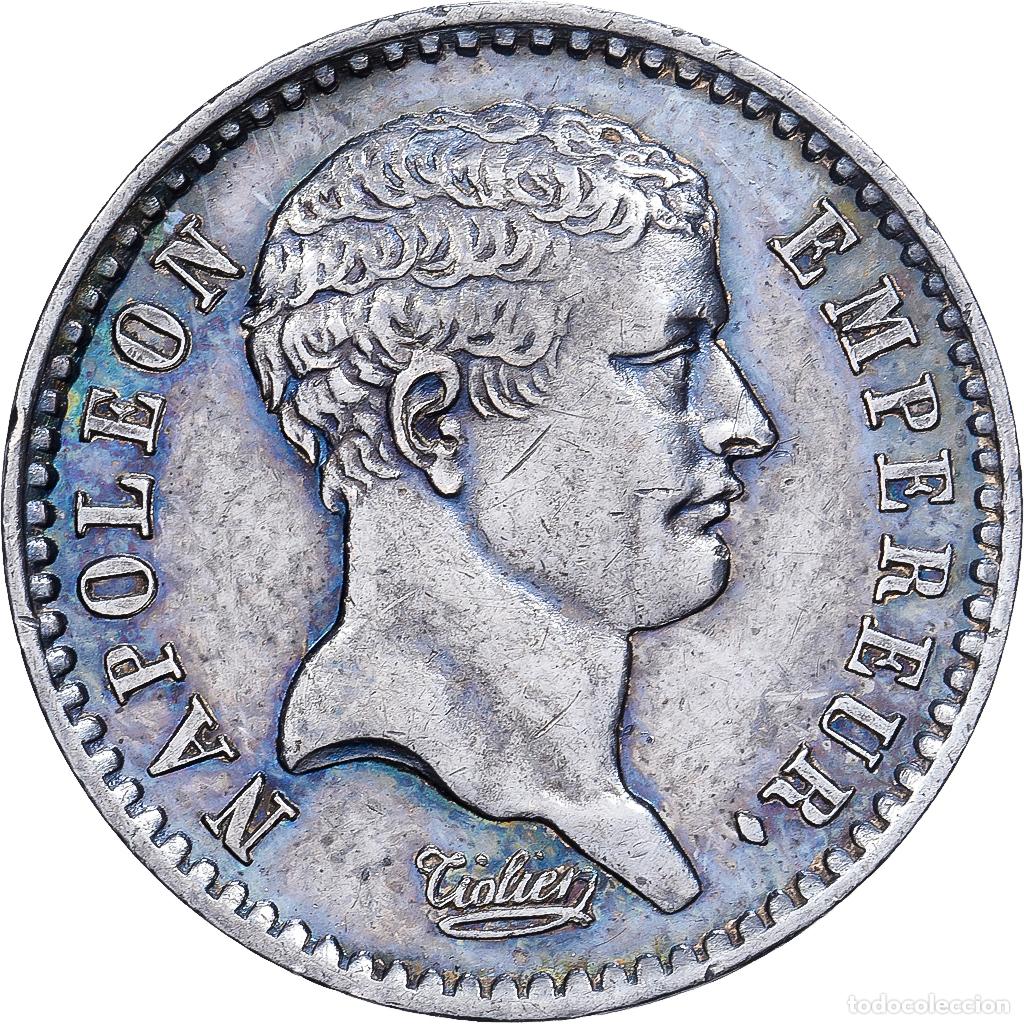 Monedas antiguas de Europa: [#981776] Francia, Napoleon I, Demi Franc, 1807, Paris, Plata, EBC, Gadoury:397